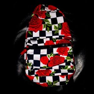 Spencer’s rose checker print mini backpack